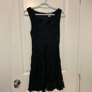 Nikibiki Black V-neck Sheath Lace Mini Dress